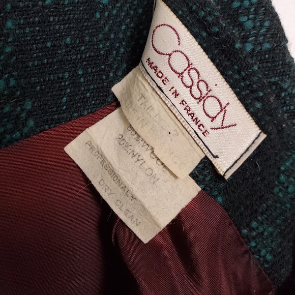 Vintage | Pencil Skirt Cassidy Wool Made in France - Picture 7 of 8